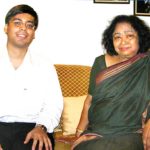 Gaurav Tekriwal with Shakuntala Devi